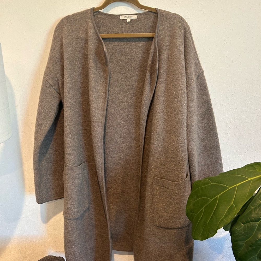 Cozy Madewell wool sweater light brown/taupe